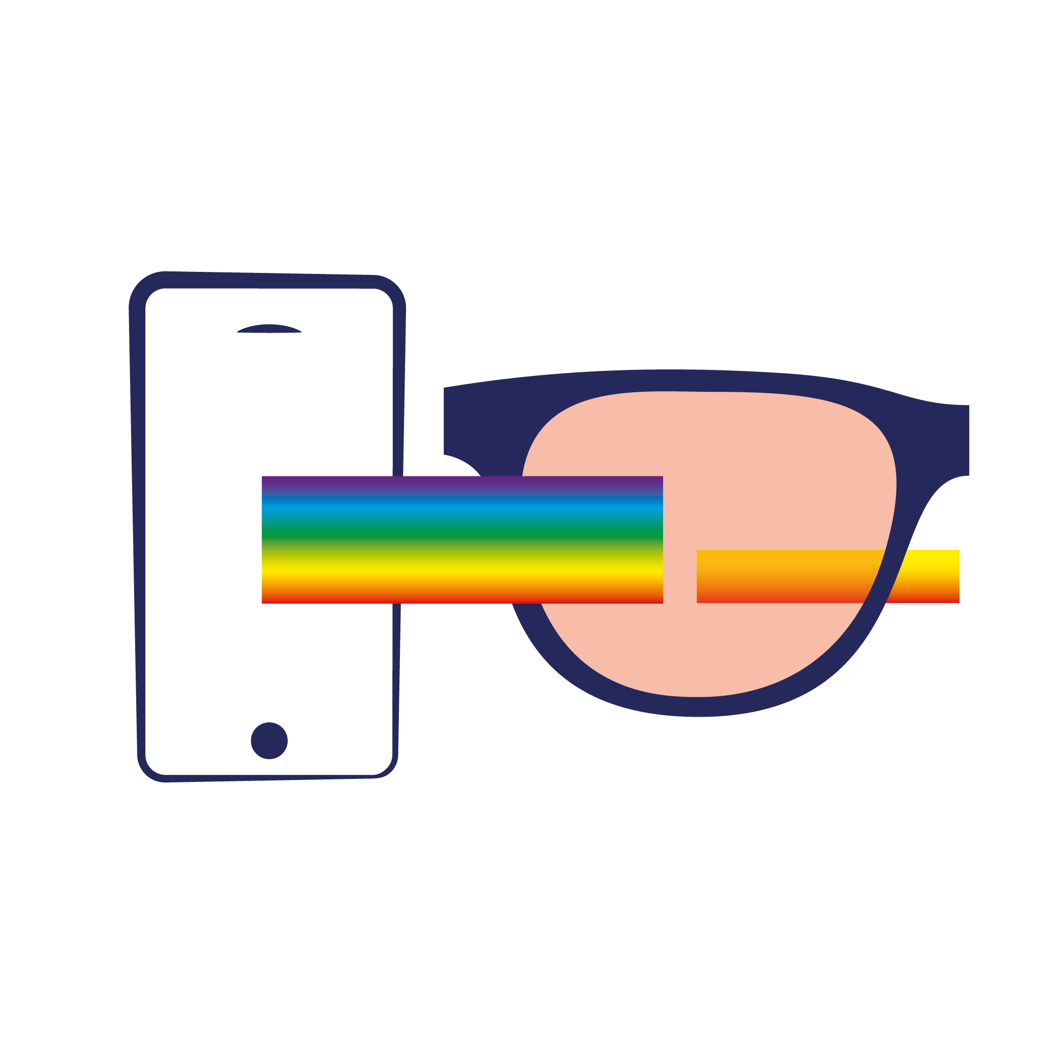 blueblock blauw licht bril oranje/rood